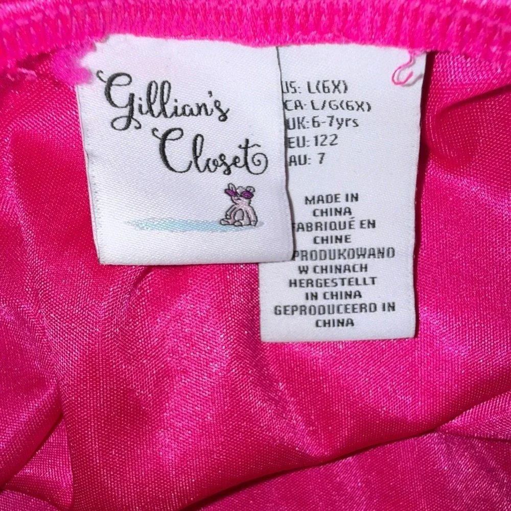 Gillian's Closet Pink Mermaid‎ Costume Dress Girls Size 6X Sequi